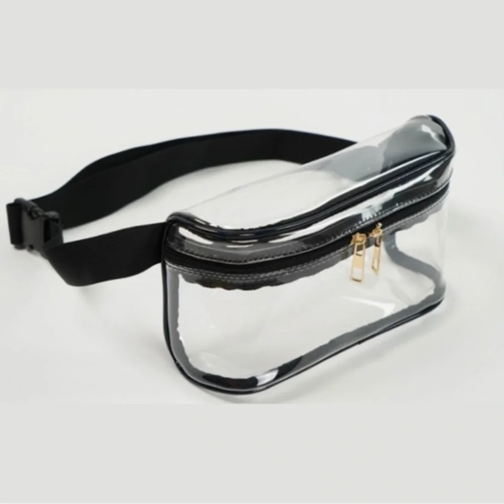 CLEAR FANNY PACK | With an Adjustable Plus Sized Waist | Stadium Approved